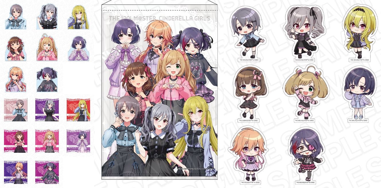 デレマス 神崎蘭子・佐藤心らサブカル服姿の描き下ろしグッズ 7月発売!