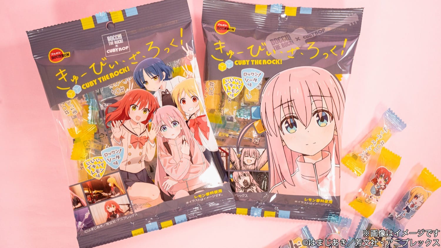 ぼざろ × ブルボン ぼっち髪飾りイメージのキャンディ ファミマ限定発売!