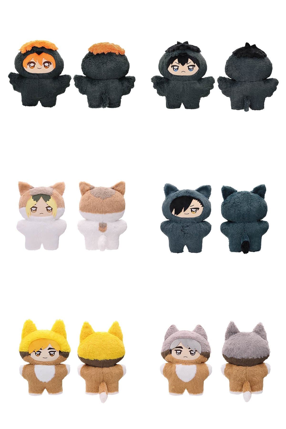 ハイキュー!! 両手で抱えられる「ちょいでか ちみけもますこっと」が発売