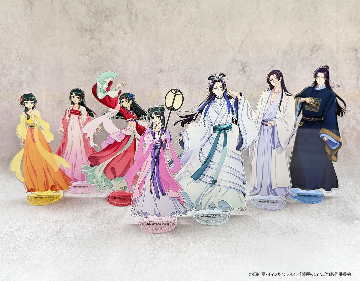 薬屋のひとりごと 月精/踊り子/寝間着アクスタなど 猫猫&壬氏グッズ 発売!