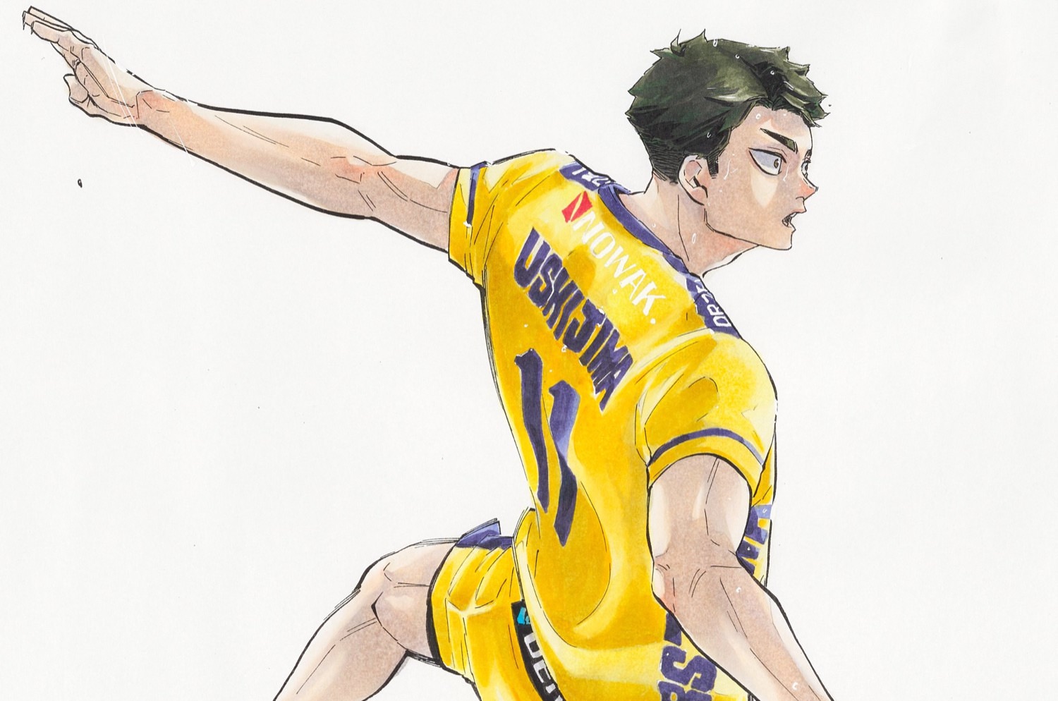 ハイキュー!! 古舘先生描き下ろしキービジュアル 2022年の牛島若利