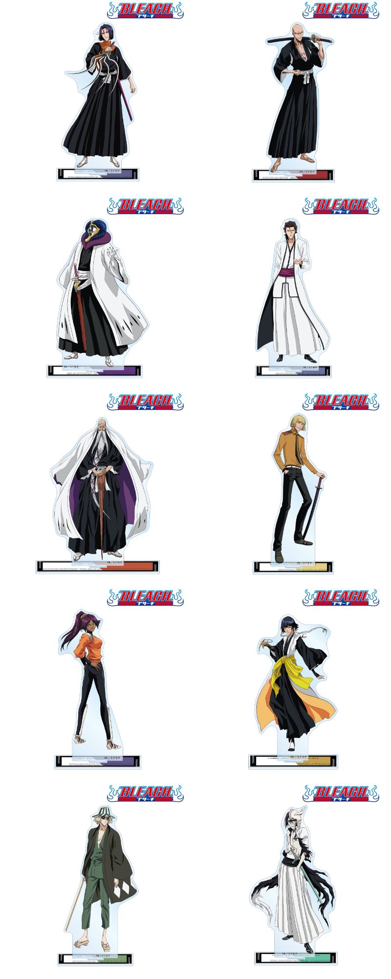 BLEACH(ブリーチ) 全25キャラクターのBIGアクリルスタンド 1月発売!