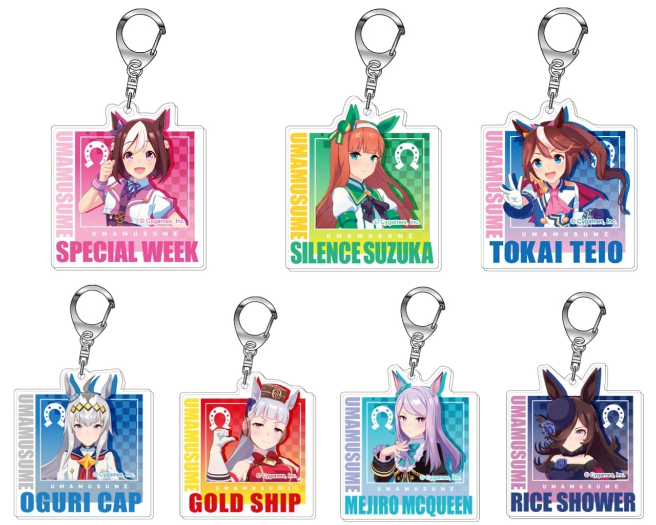 ウマ娘 イメージカラーを使ったキーホルダーなど新グッズ 3月より新登場!