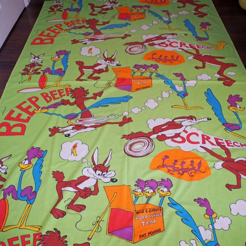 レア！ビンテージシーツ ワイリーコヨーテ ロードランナー