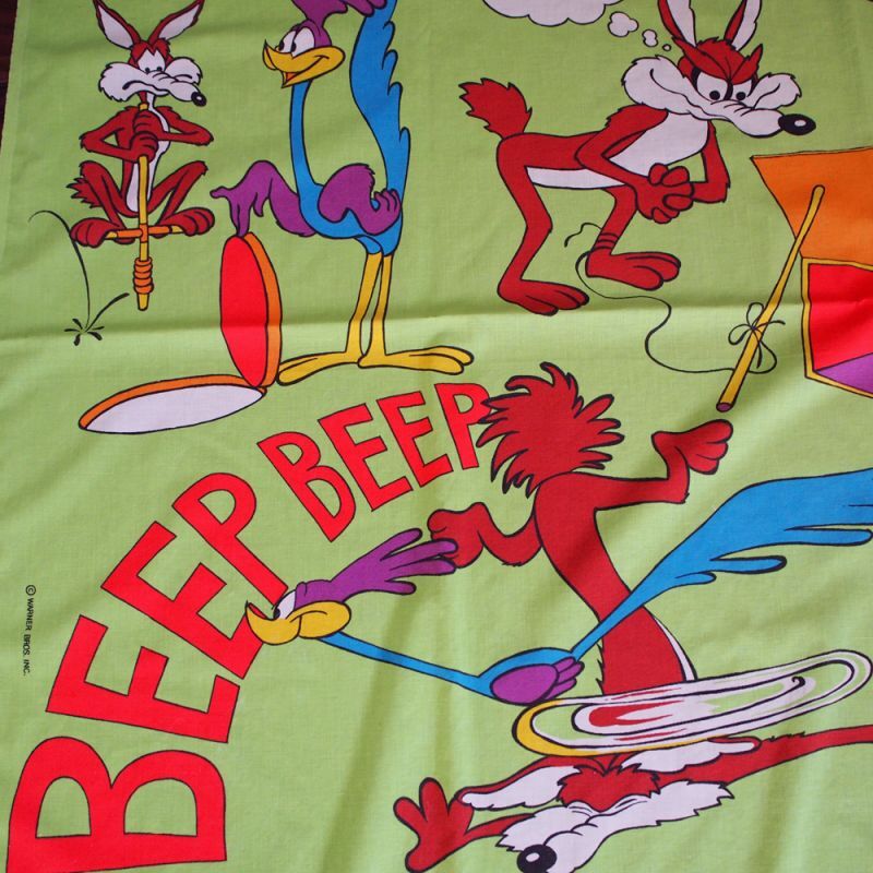 レア！ビンテージシーツ ワイリーコヨーテ ロードランナー