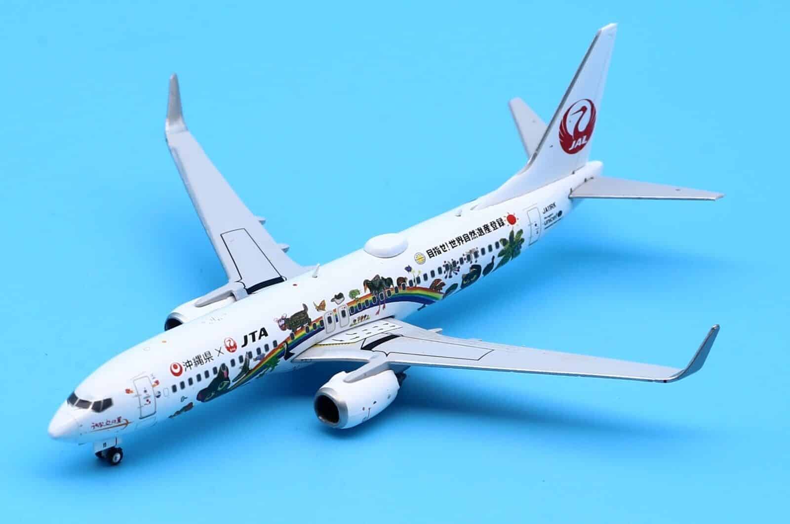 JC Wings 1:400 JAL Japan Transocean Air (JTA) Boeing B737-800w
