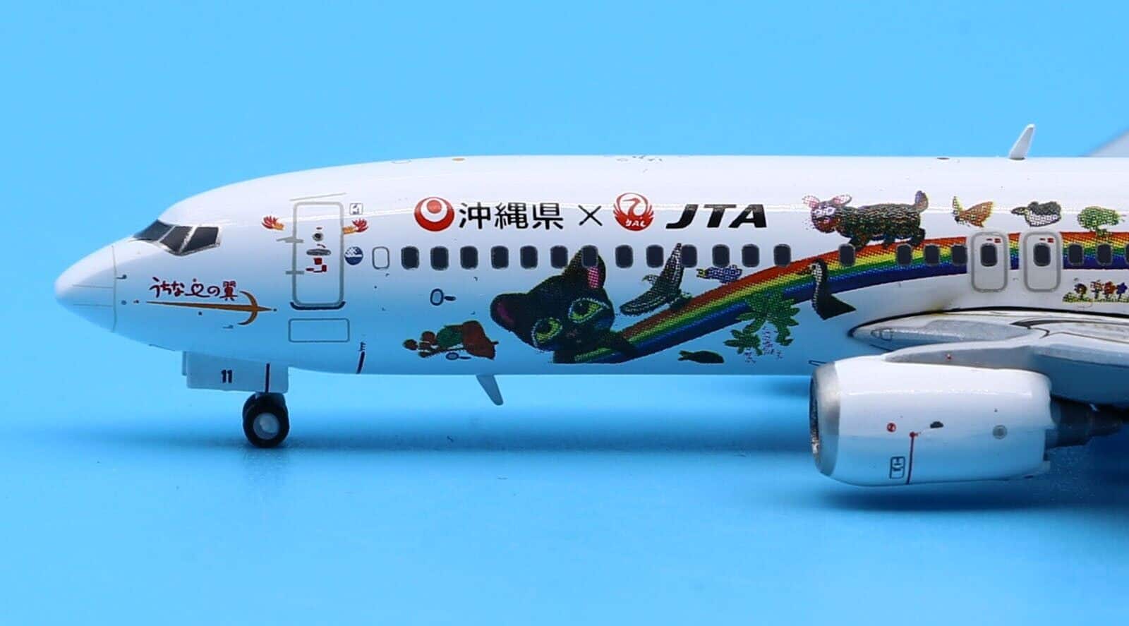 JC Wings 1:400 JAL Japan Transocean Air (JTA) Boeing B737-800w