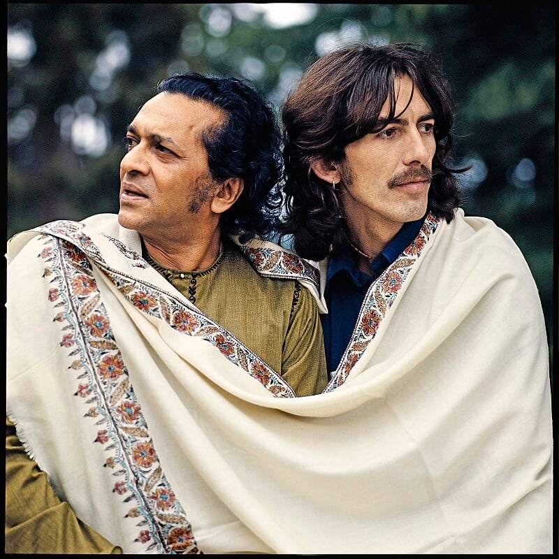 NPG x199702; Ravi Shankar; George Harrison - Portrait - National