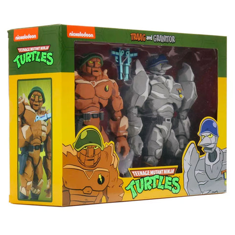 NECA Teenage Mutant Ninja Turtles Cartoon Traag & Granitor Rock