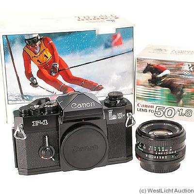 Canon: Canon F-1 Olympics 'Lake Placid' Price Guide: estimate a