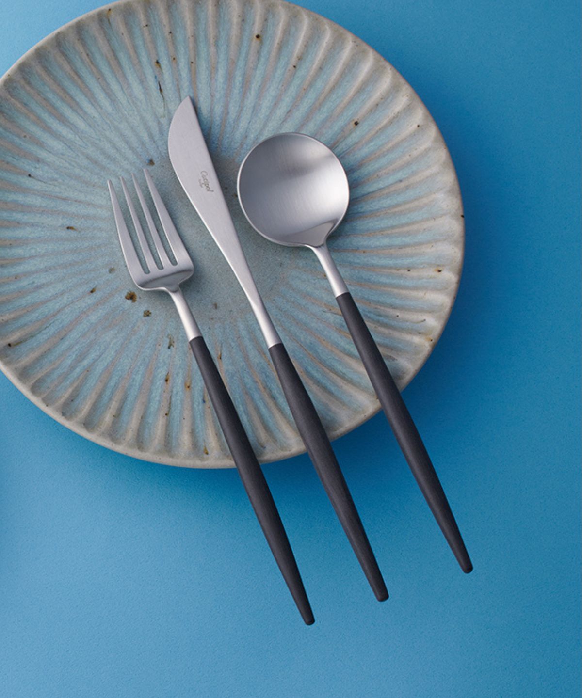 Cutipol GOA ブラックシルバー ディナー6本セットギフトボックス入り