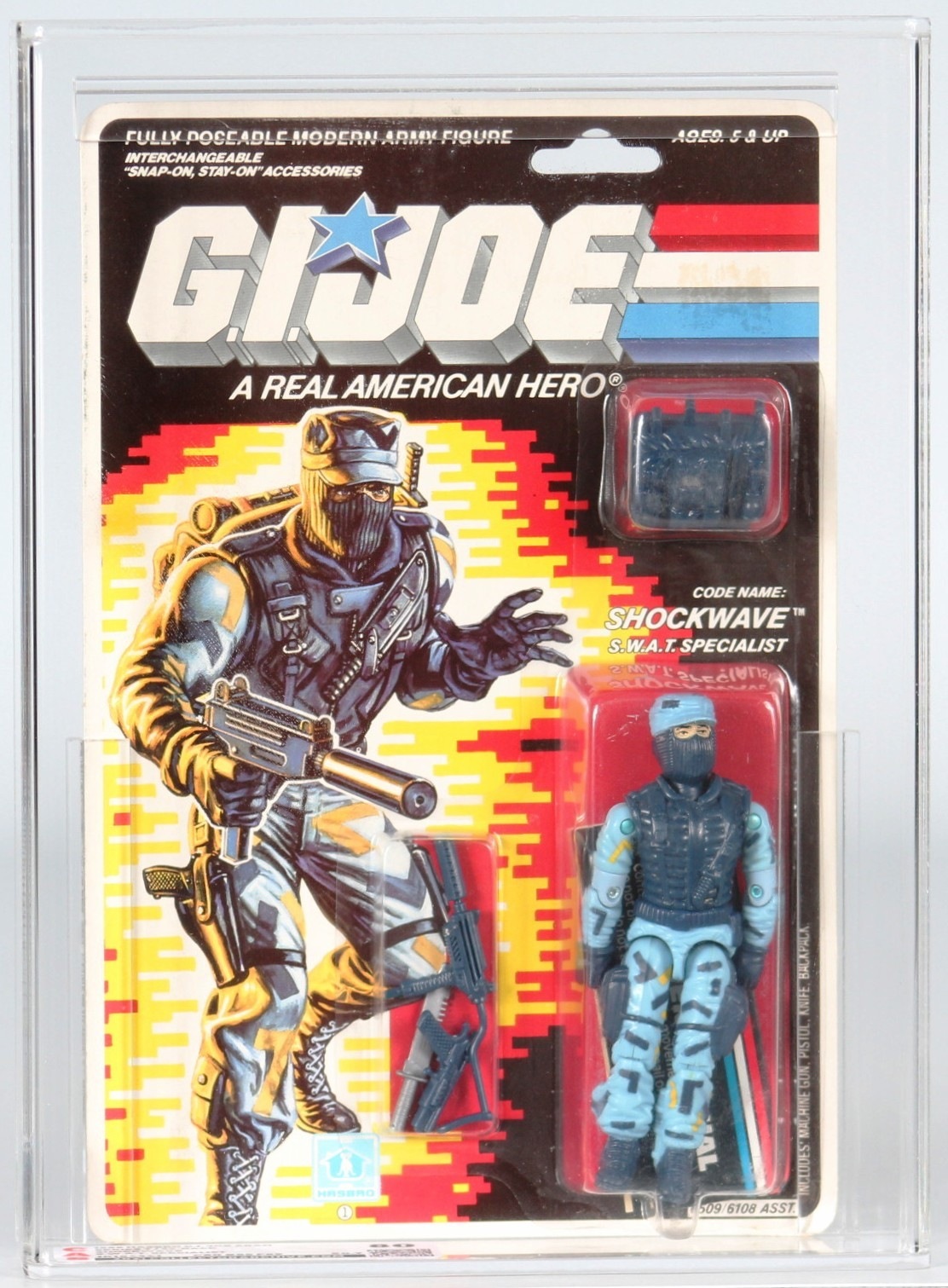 1988 Hasbro G.I. Joe Carded Action Figure - Shockwave