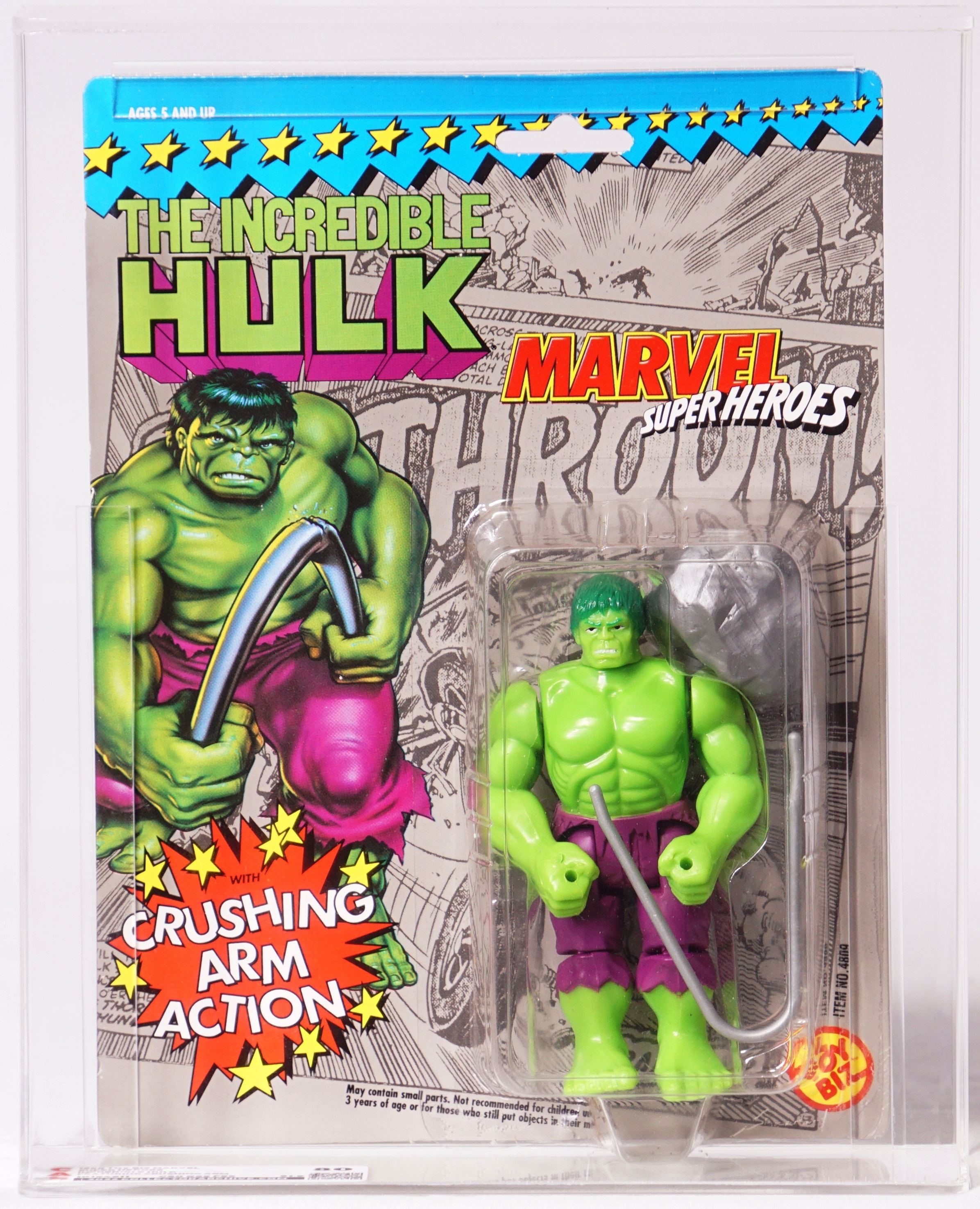 1990 Toy Biz Marvel Super Heroes Carded Action Figure - Incredible