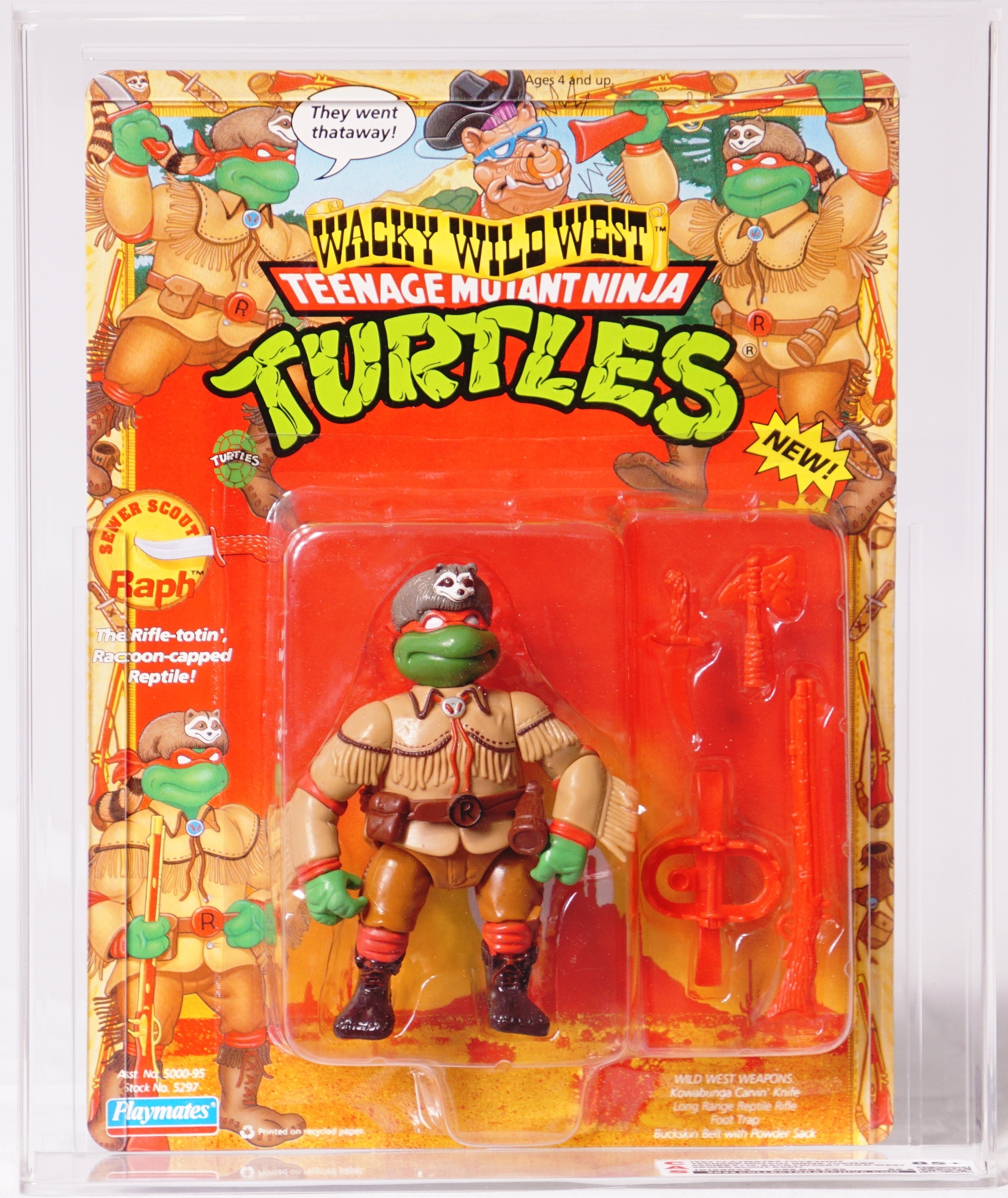 1992 Playmates Teenage Mutant Ninja Turtles Carded Action Figure