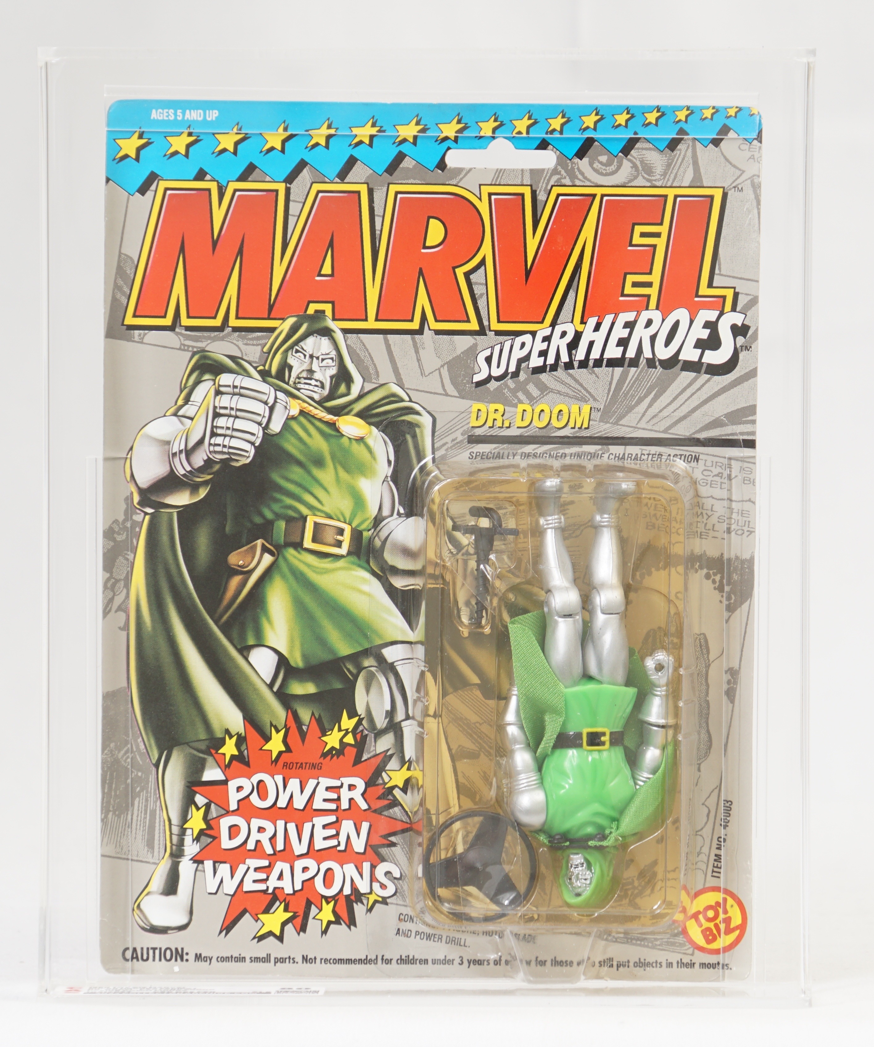 1990 Toy Biz Marvel Super Heroes Carded Action Figure - Dr. Doom