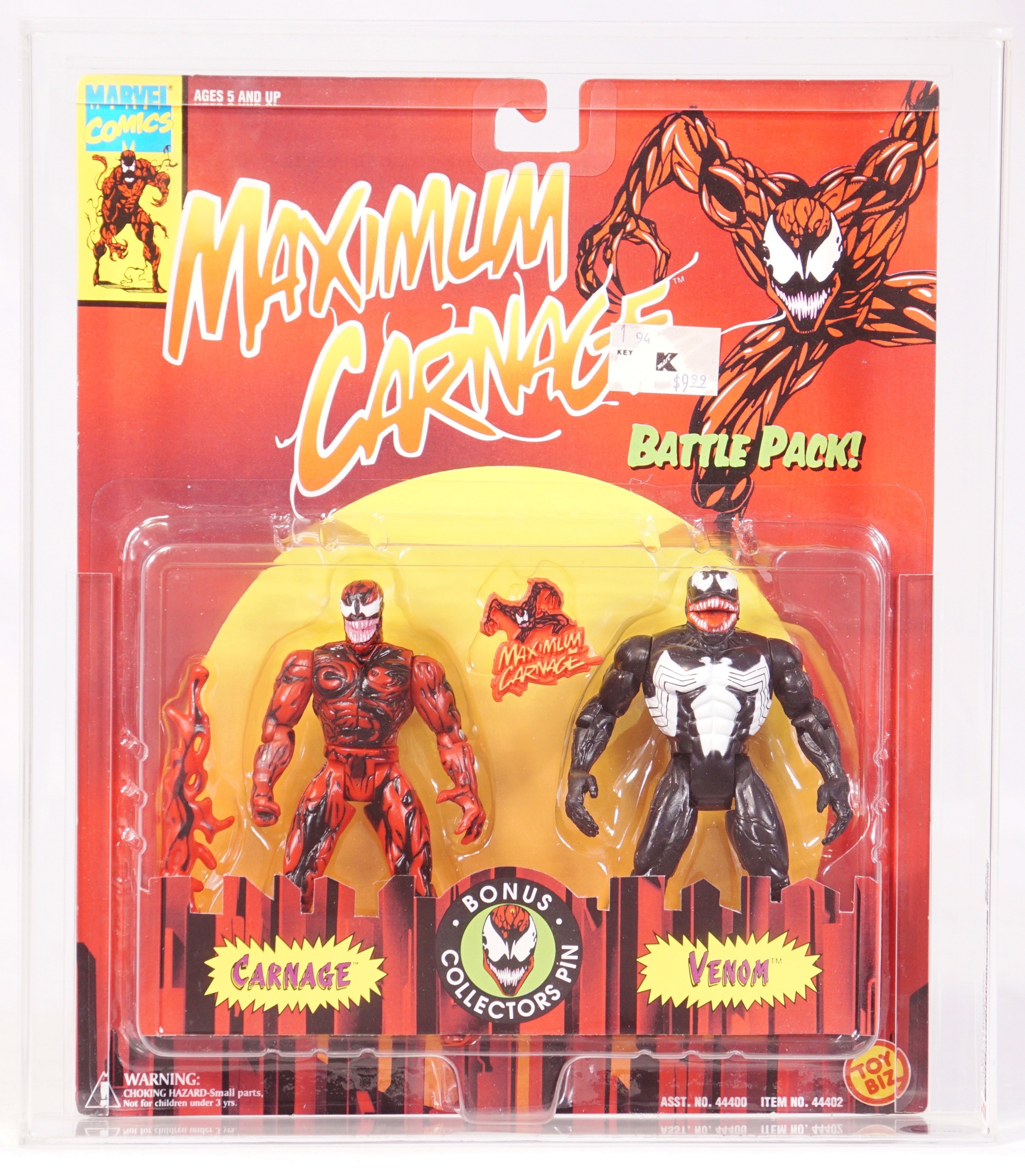 1994 Toy Biz Spider-Man Maximum Carnage 2-Pack Carded Action