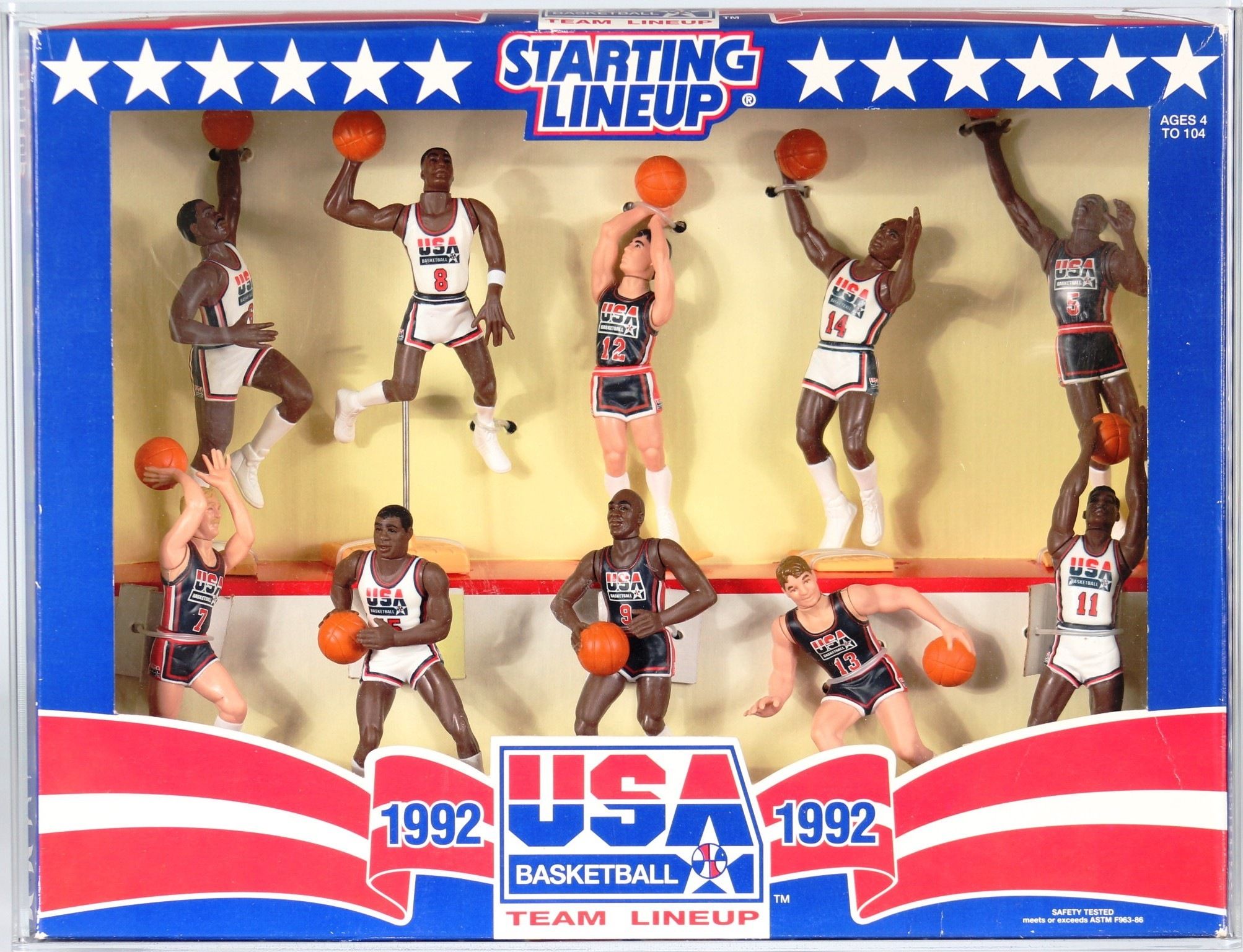 1992 Kenner Starting Lineup NBA Boxed Sports Figures - USA Olympic