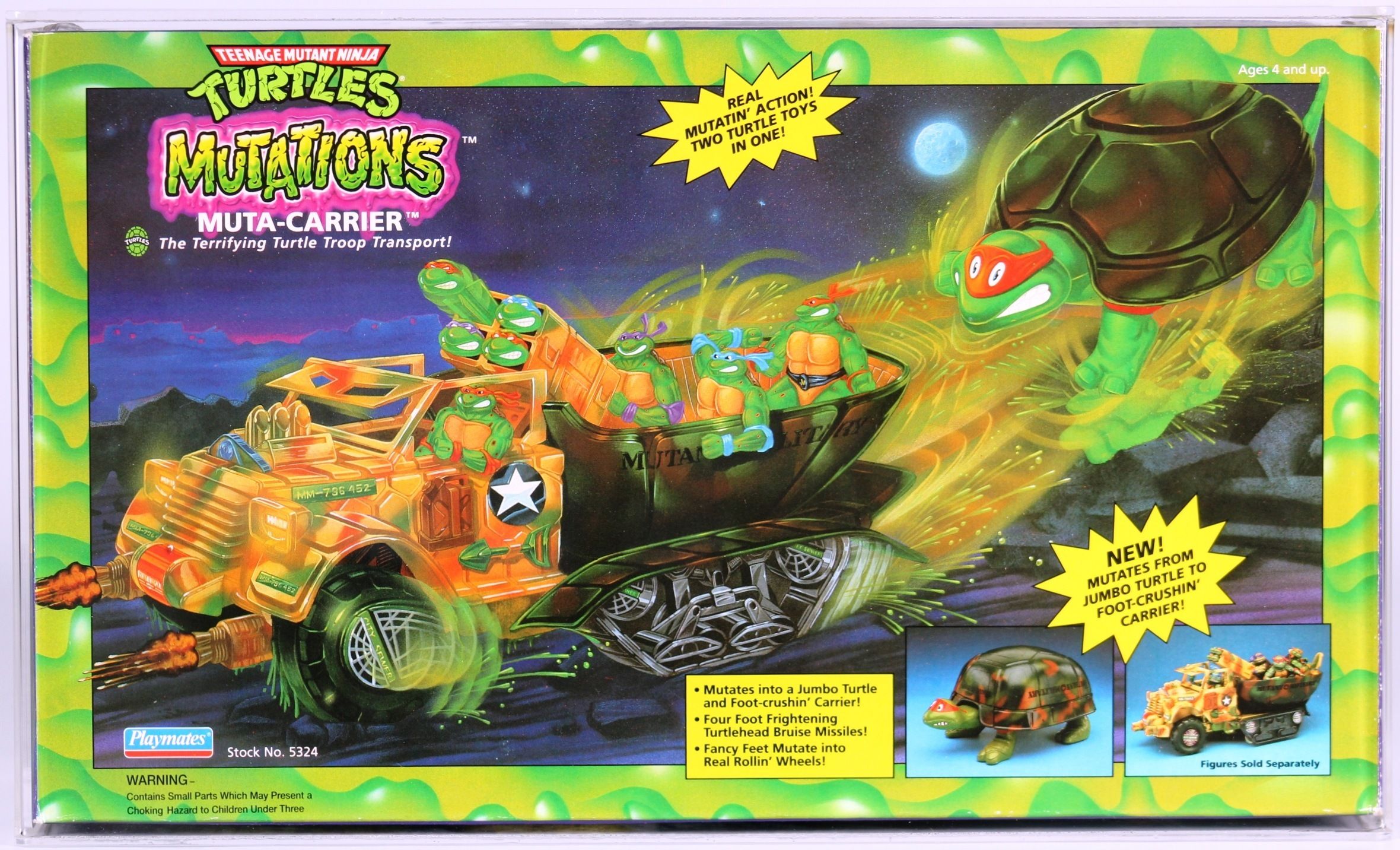 1992 Playmates Teenage Mutant Ninja Turtles Boxed Vehicle - Muta