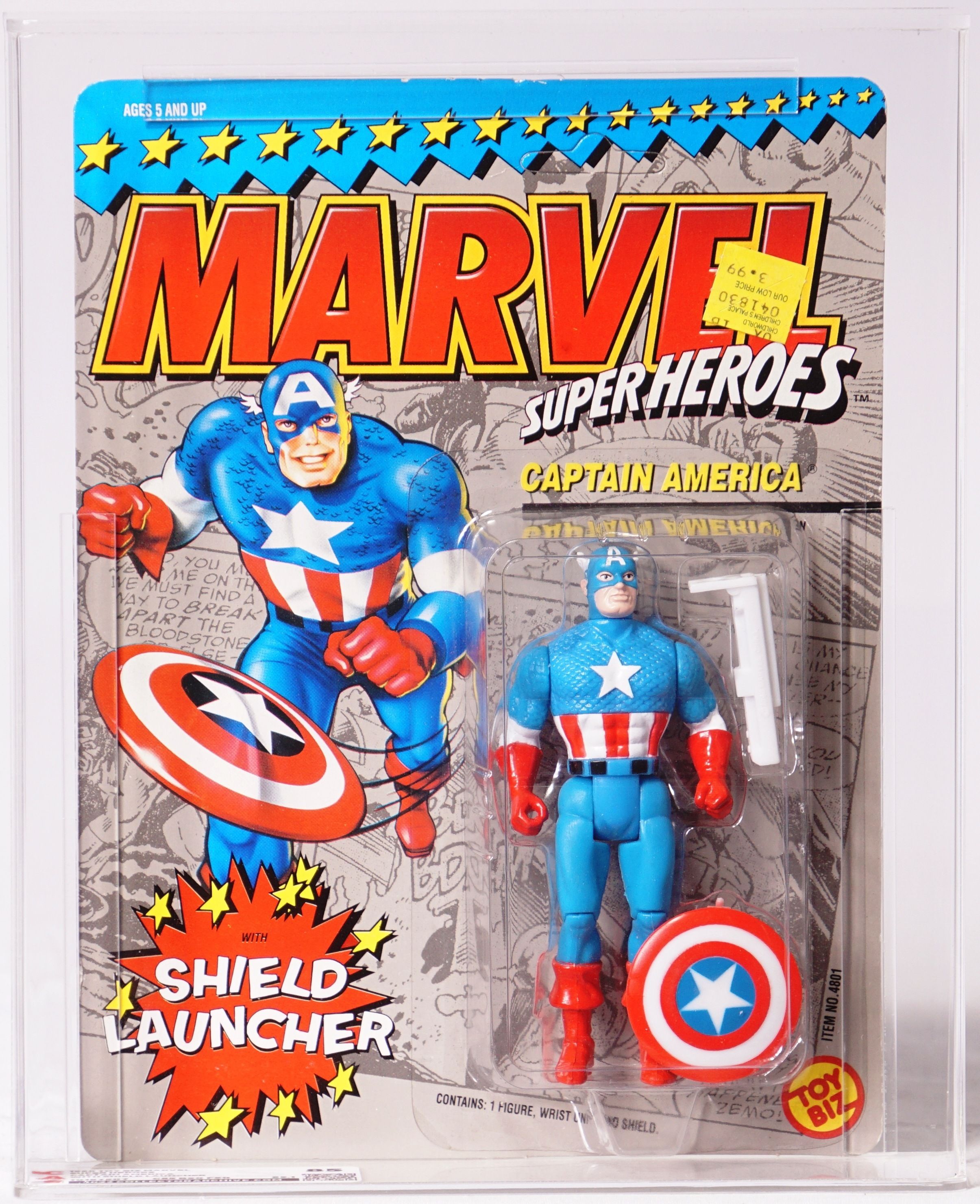 1990 Toy Biz Marvel Super Heroes Carded Action Figure - Captain