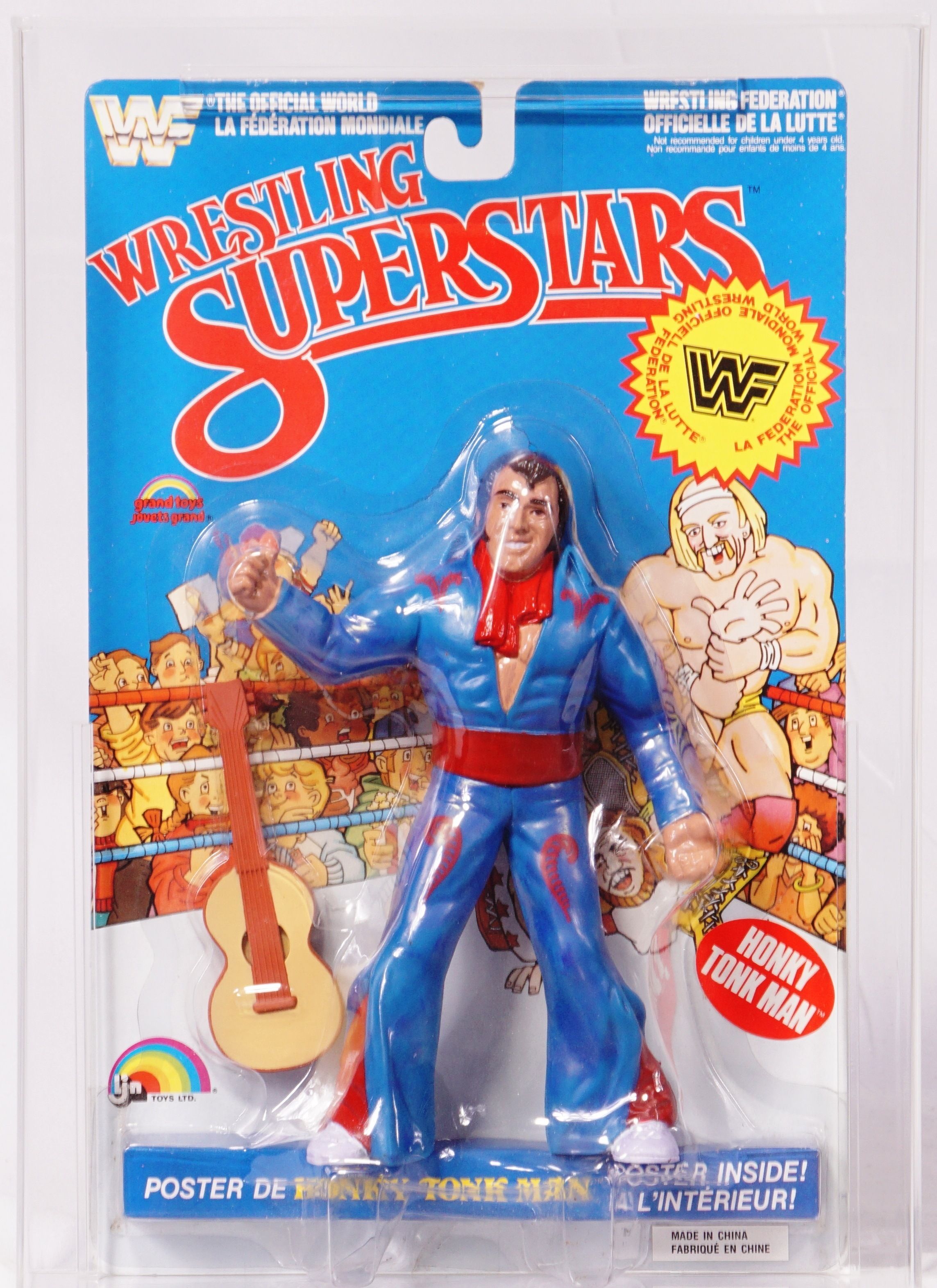 1988 LJN WWF Wrestling Superstars Carded Action Figure - Honky