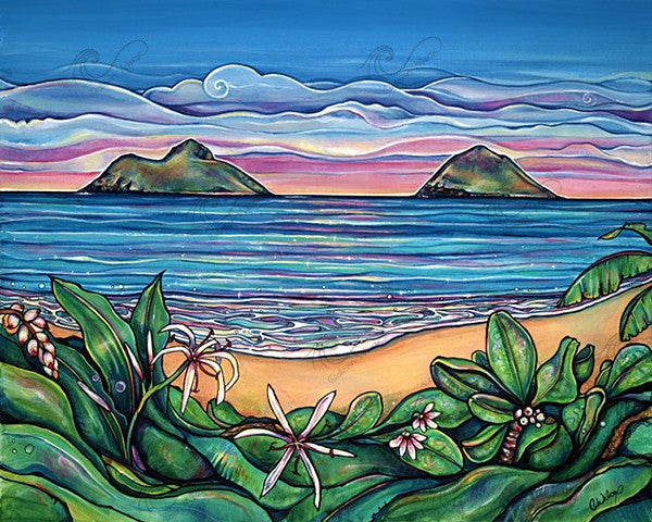 Lanikai Sunrise Giclee on Canvas (edition of 50) – Colleen Wilcox Art
