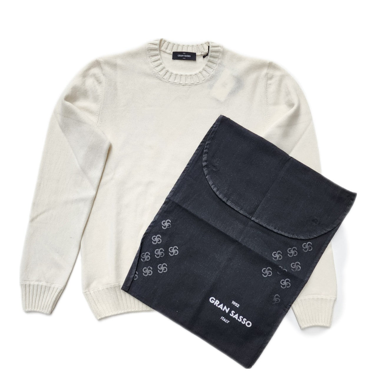 Gran Sasso グランサッソ / カシミヤ クルーネックニット