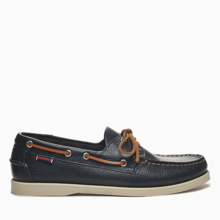 Sebago Men's Portland Martellato Blue Navy – Colours Shoes & Co