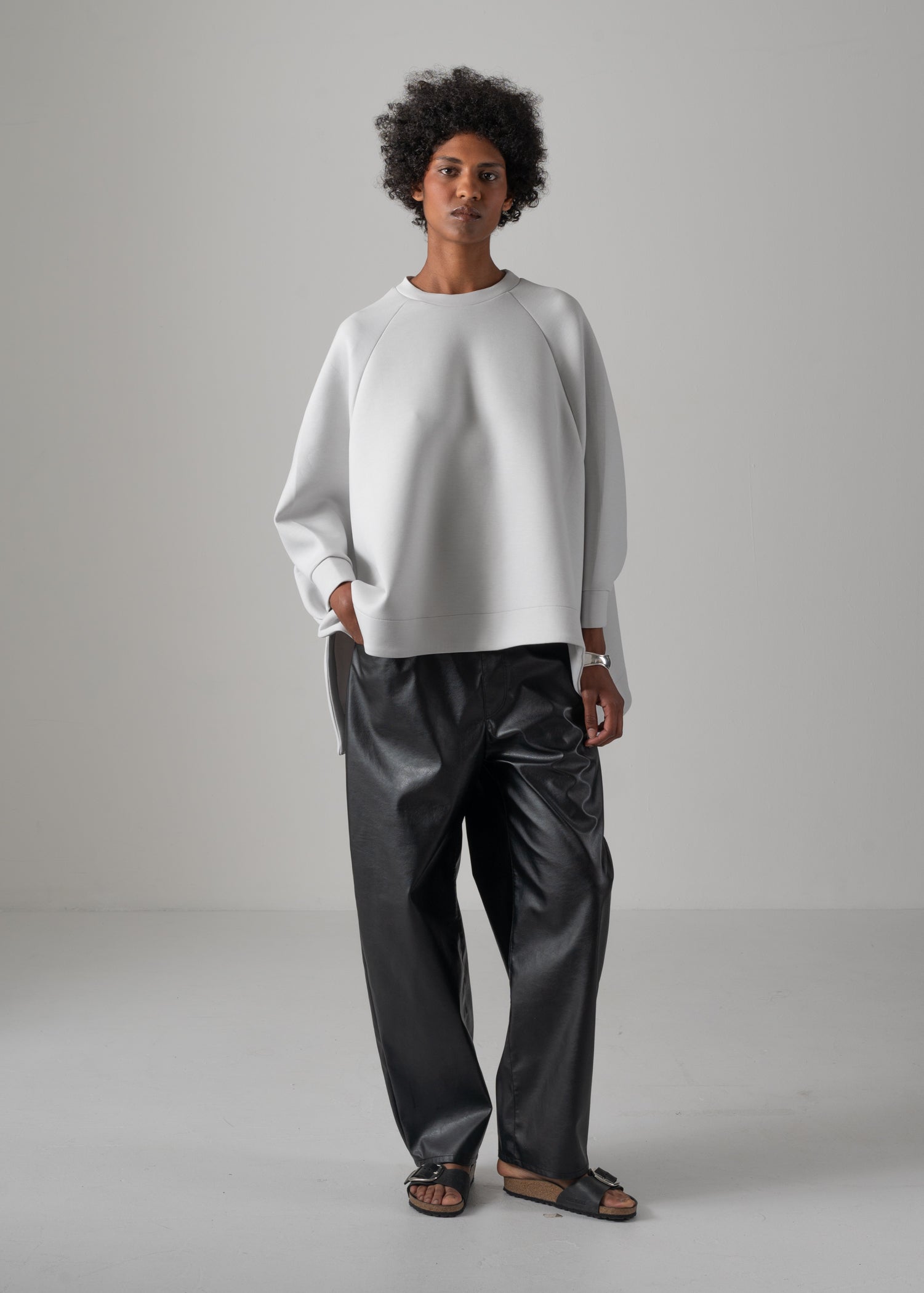 DAISY TOP, Sweatshirt with deep slits, Made in Japan | COGTHEBIGSMOKE