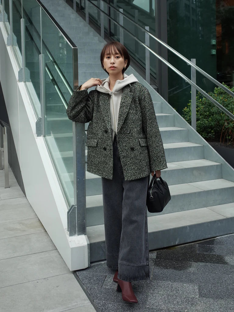 ネップツイードジャケットコート | 小柄・低身長女性向けファッション