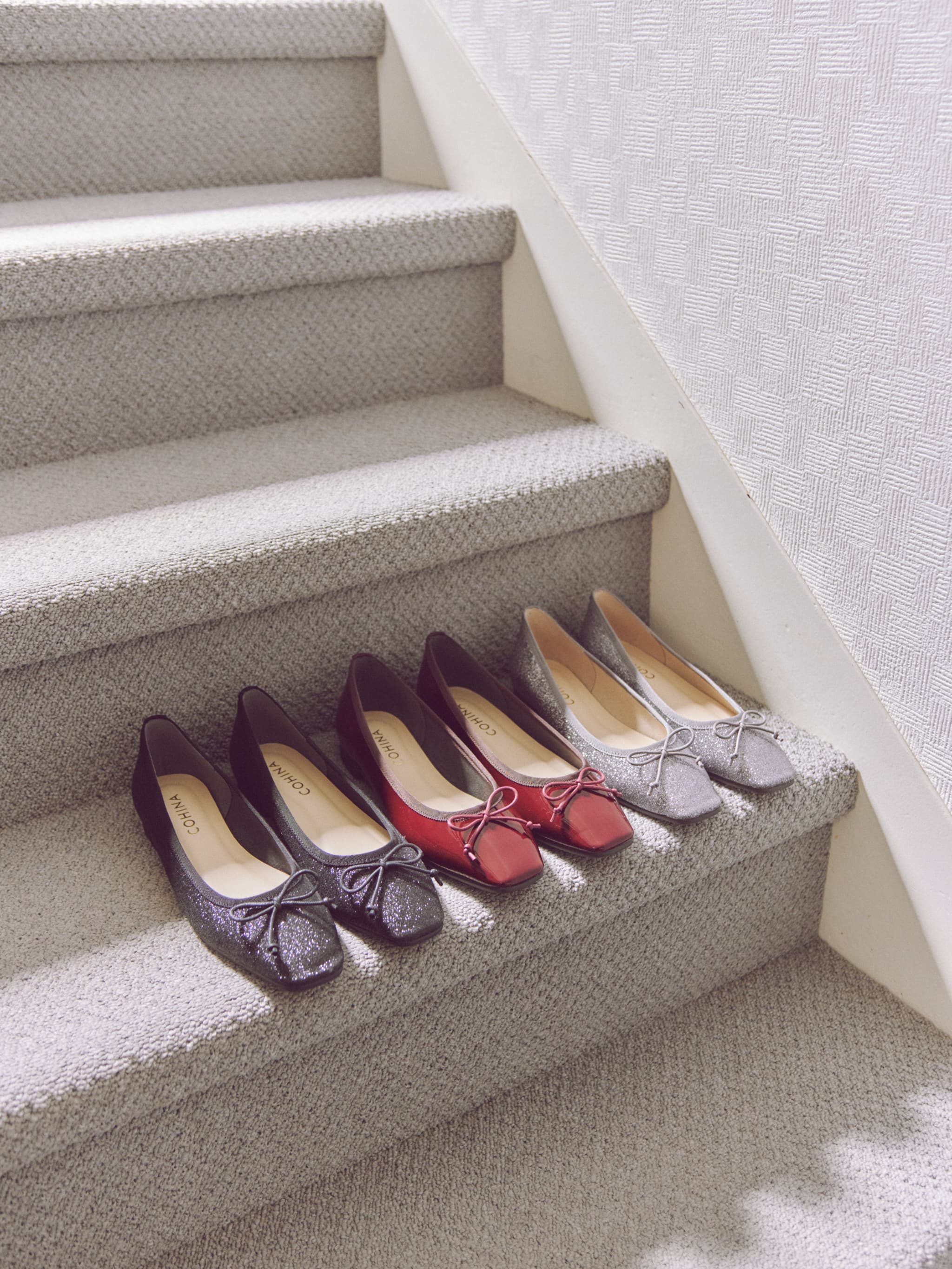 スクエアトゥバレエシューズ | 小柄・低身長女性向けファッション通販