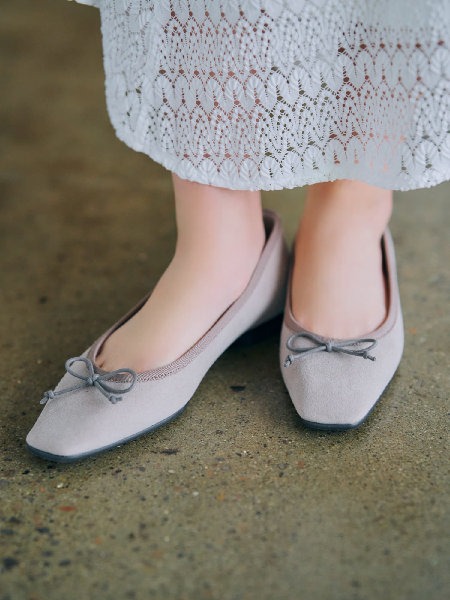 スクエアトゥバレエシューズ | 小柄・低身長女性向けファッション通販