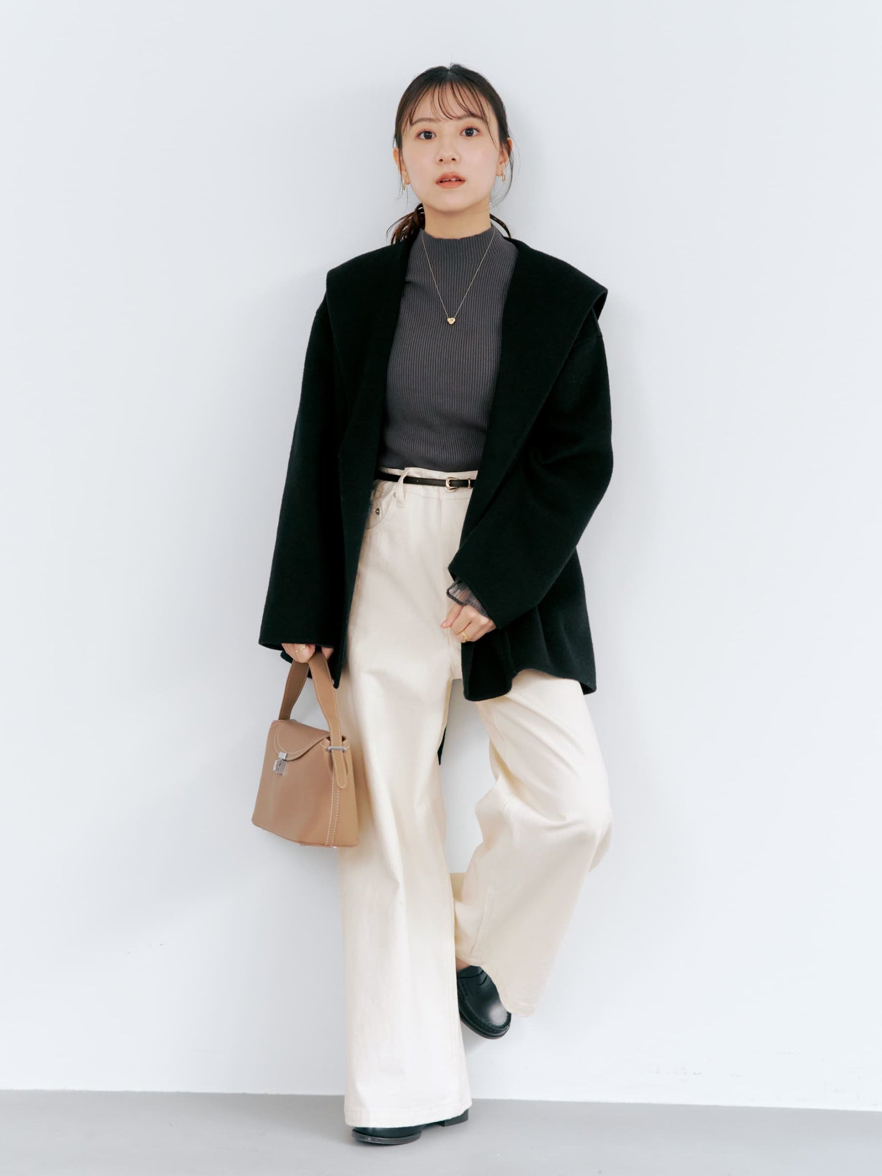 ウールリバーミドルコート | 小柄・低身長女性向けファッション通販