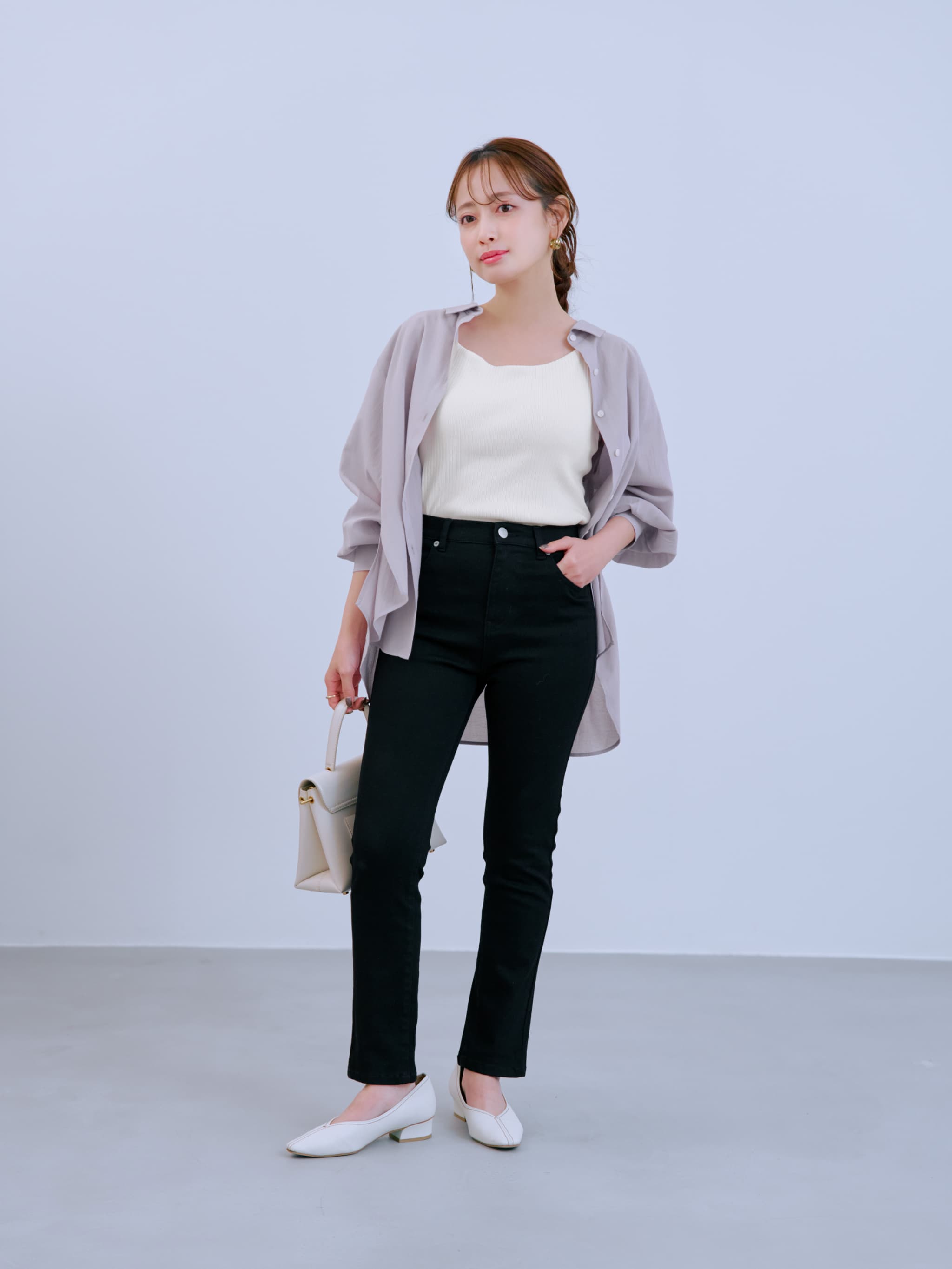 バックギャザーシアーシャツ | 小柄・低身長女性向けファッション通販