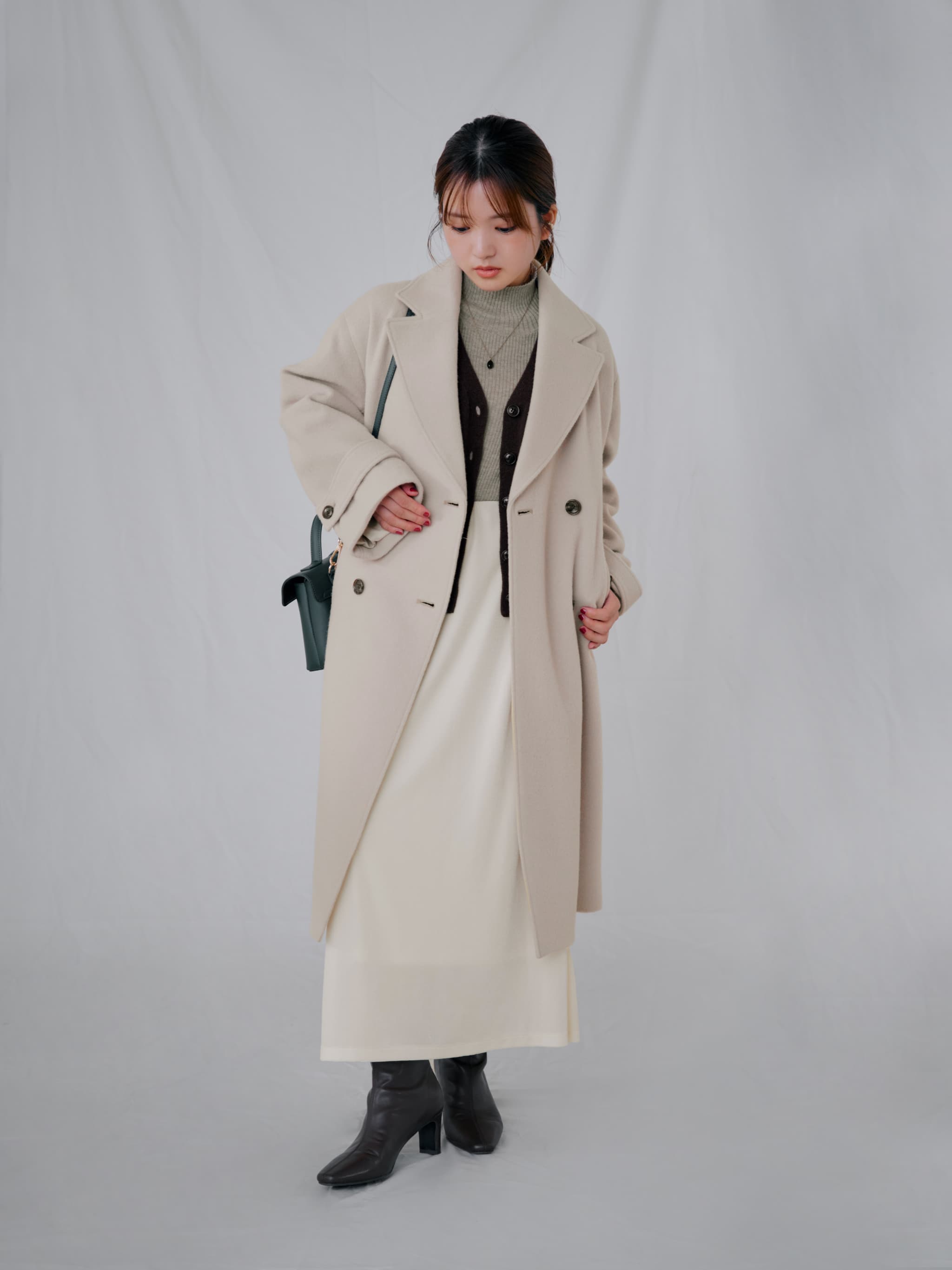 ダブルブレストウールコート-short & regular | 小柄・低身長女性向け