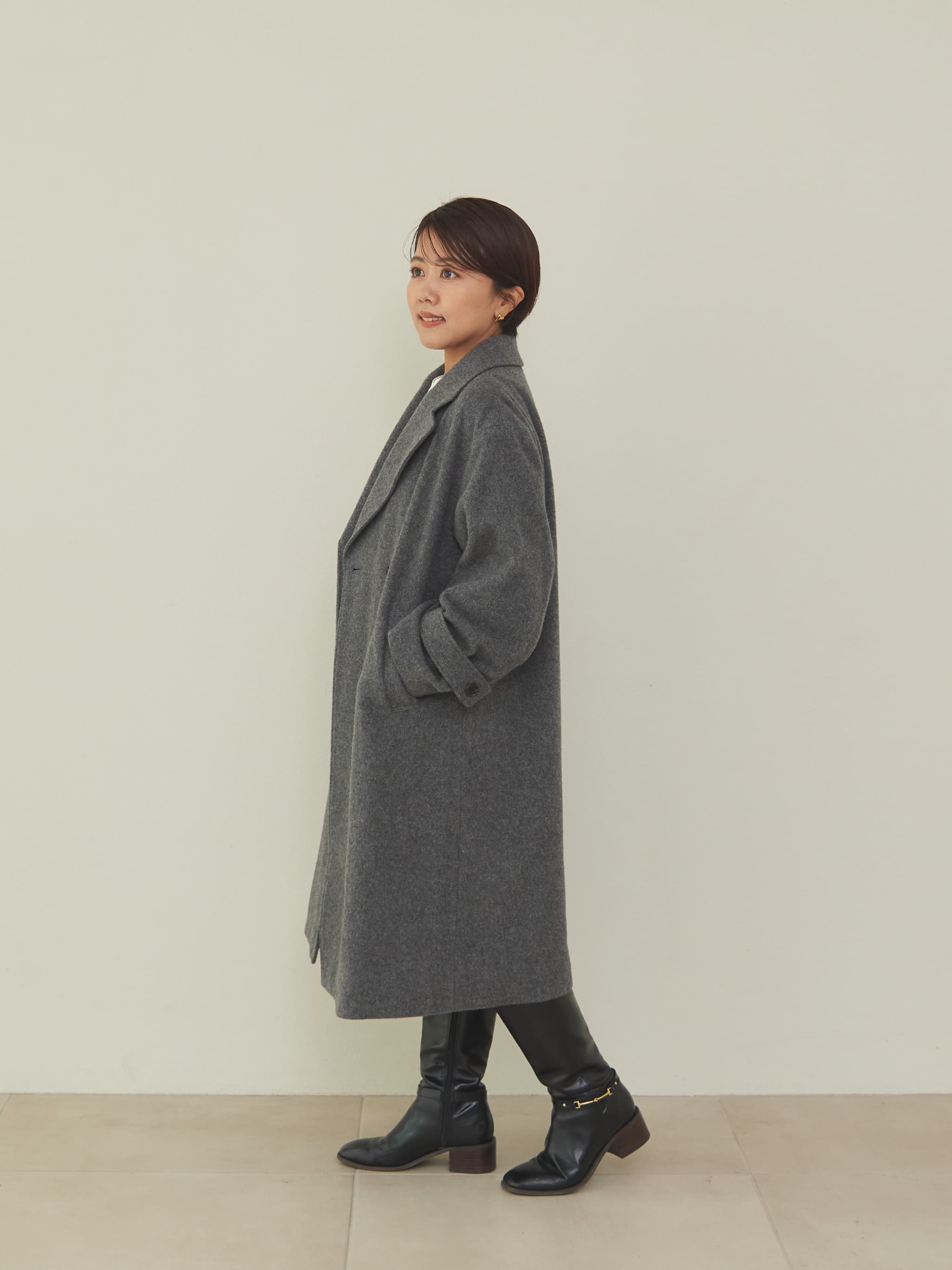 ダブルブレストウールコート-short & regular | 小柄・低身長女性向け
