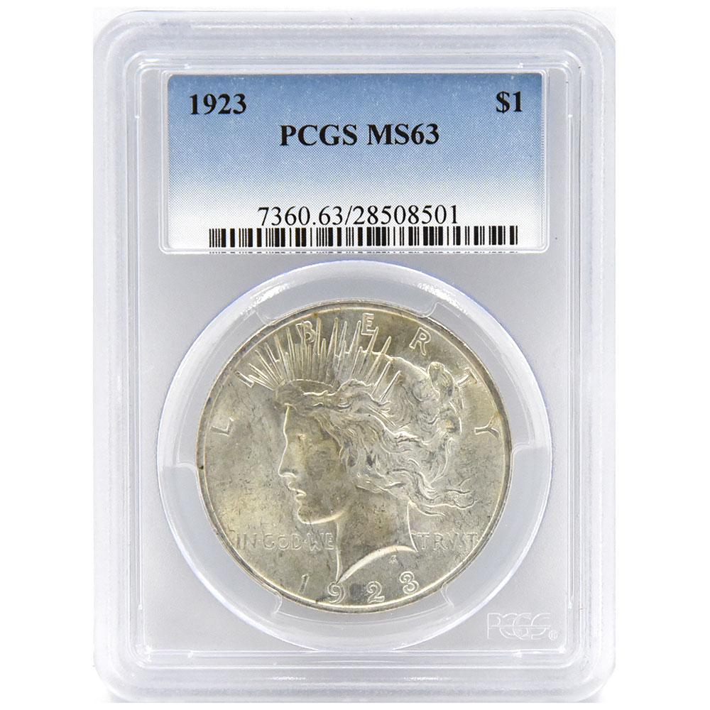 アメリカ 1923 1ドル 銀貨 PCGS MS63 シルバーイーグル 自由の女神