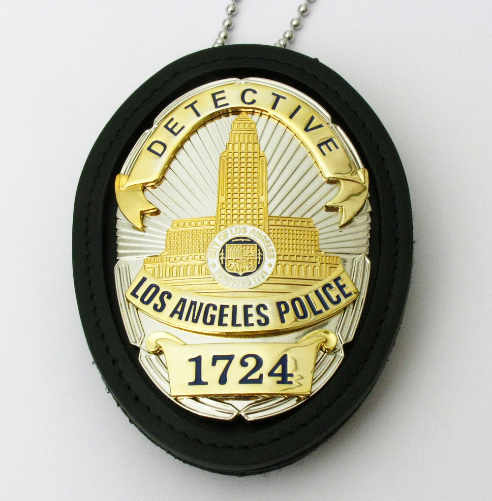 LAPD Detective #1724 Los Angeles Police Badge Solid Copper Replica