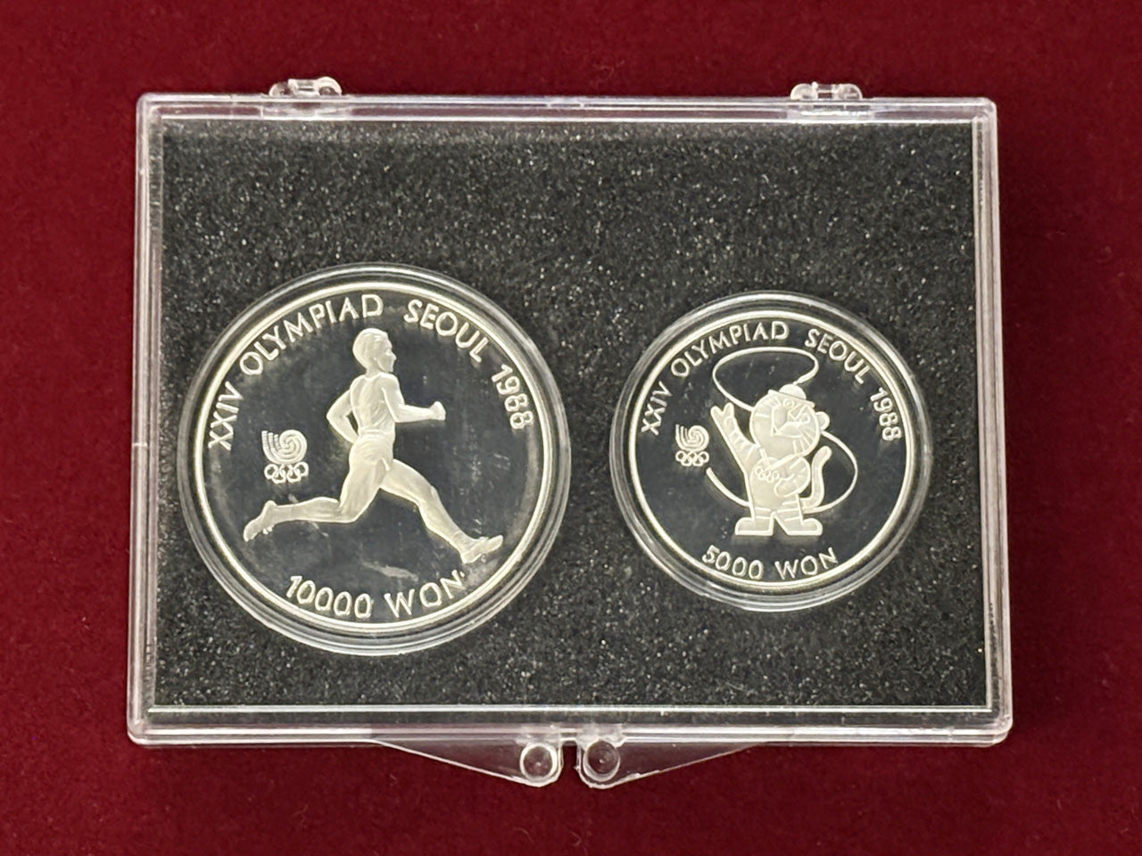 韓国】ソウルオリンピック記念プルーフ 2枚組 1986［C-0000185