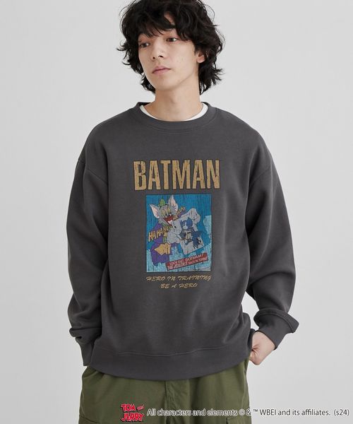 TOM&JERRY / （トムアンドジェリー）ヴィンテージライクプリントスウェット