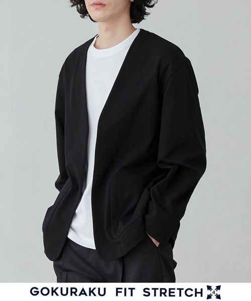 極楽FITノーカラージャケット
