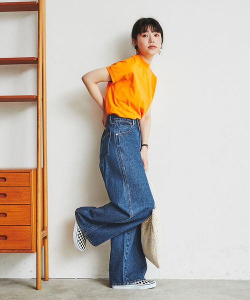 展開店舗限定】ワイドシームデニムパンツ