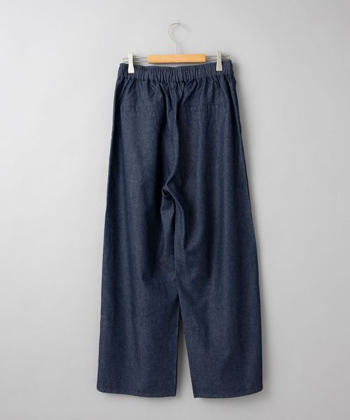 人気カラー”グレー”WEB限定再入荷！】コットンレーヨンデニムワイドパンツ