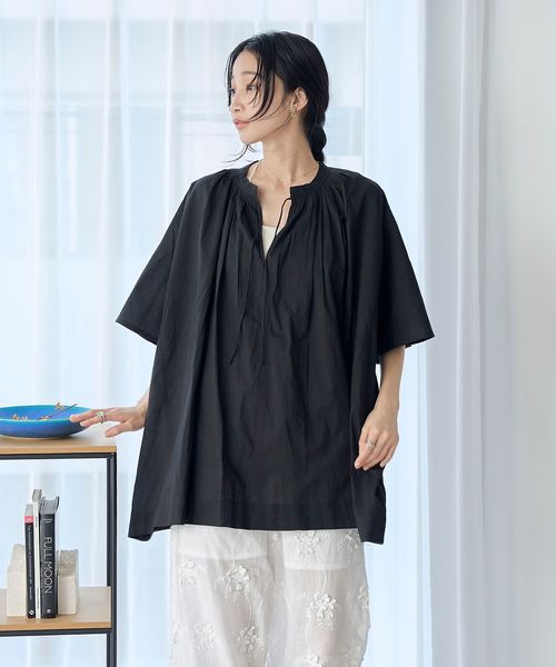 MARKET（マーケット）スモッキング チュニック ブラウス