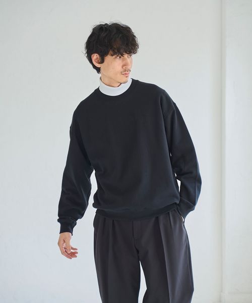 Convenience young クルーネックスウェット M 黒 15.0オンス オープン