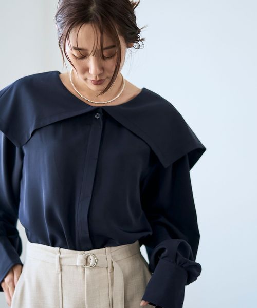 RONEL】セーラーカラーブラウス