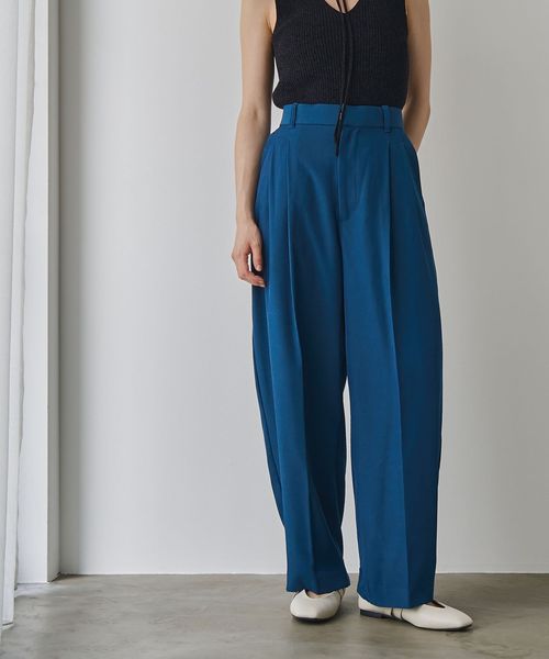 マーロンエノンフィ ネイビー ガウチョパンツ 36 Bottoms