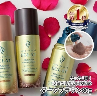 白髪染め「ボタニカルエアカラーフォームEX」お試し2,750円（35%割引