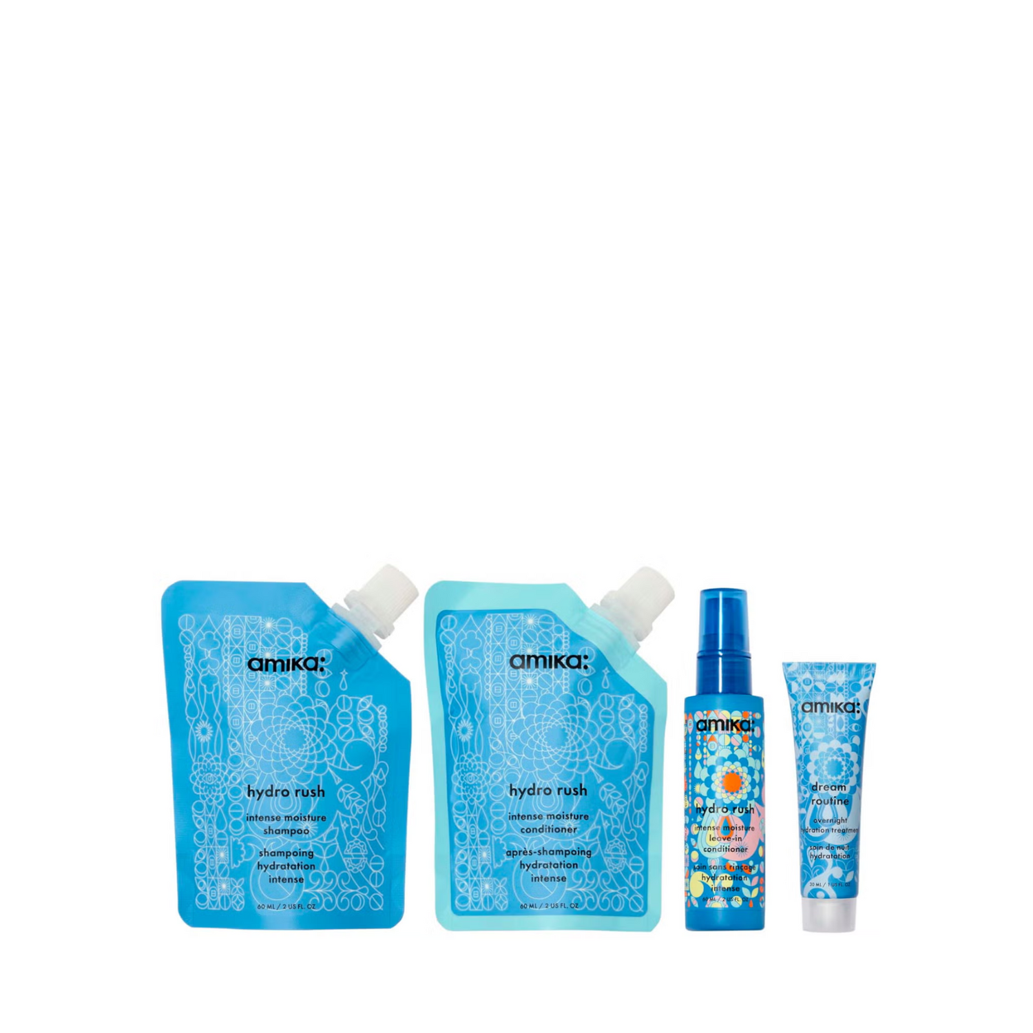 Amika Hydro Dream Hydration Routine Trial Set (4in1 hydration set