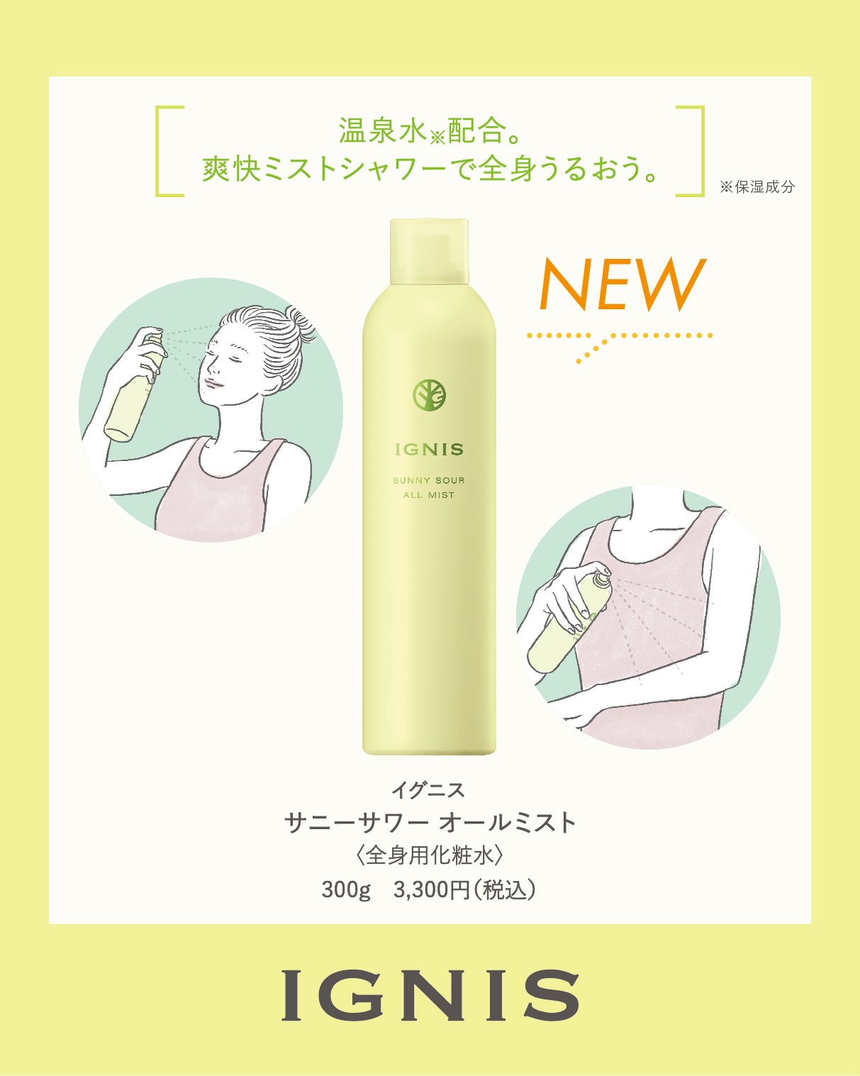 6/17 イグニス サニーサワーラインから 全身用洗浄料＆全身用化粧水