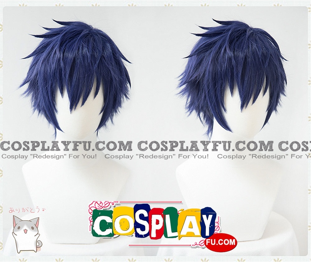 あんさんぶるスターズ！ 漣 ジュン ウィッグ (ショート, Blue